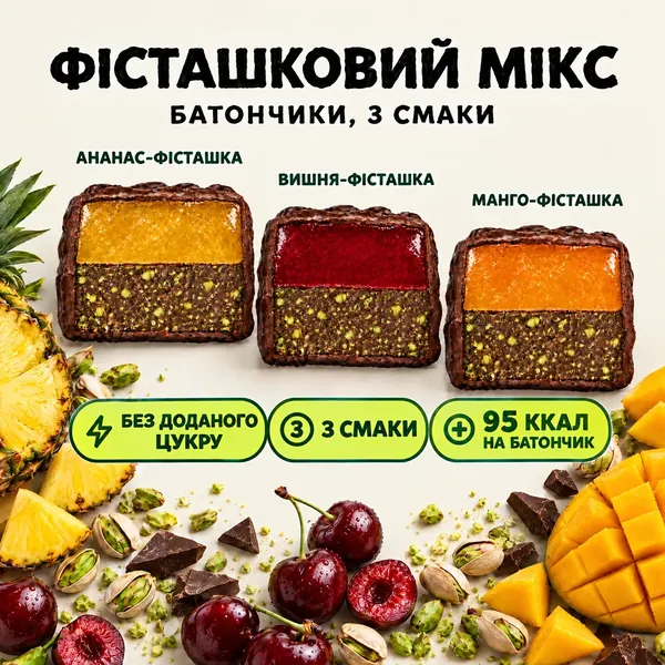 Батончики Pistachio Collection – Микс 10 шт