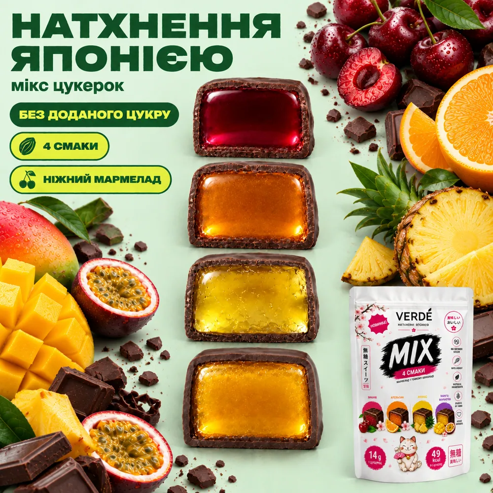 Цукерки Натхнення Японією – Мікс 24 шт
