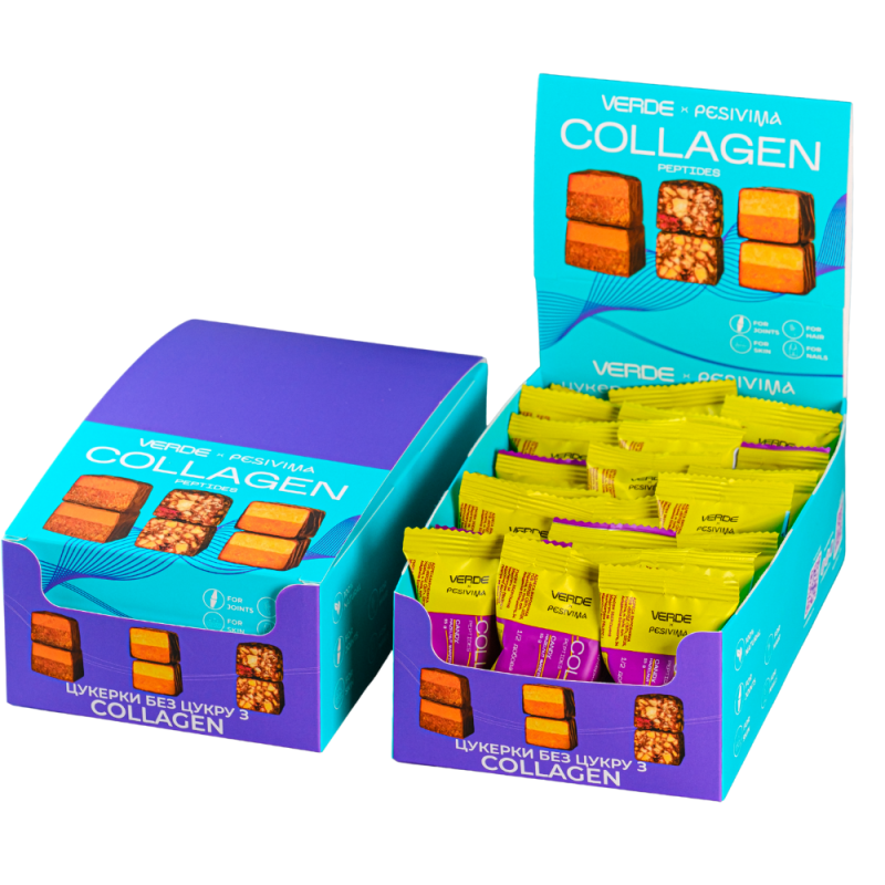 Showbox of Collagen candies – Hazelnut-Marzipan